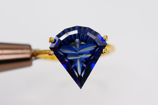 5.2 Carat Fantasy Cut Blue Lab Sapphire