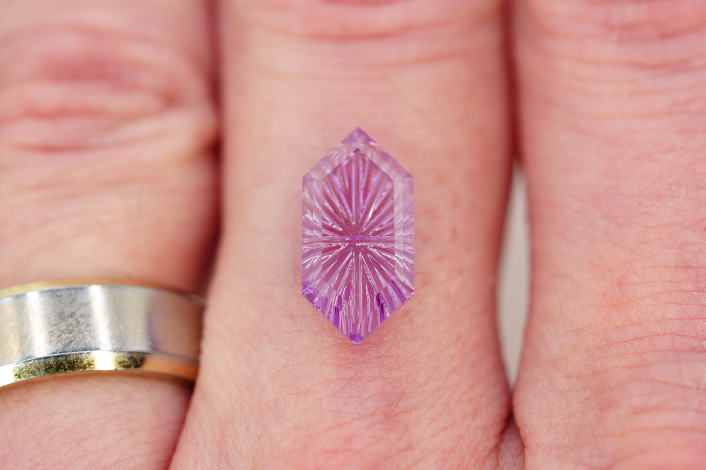 3.3 Carat Fantasy Cut Two-Toned Purple/Pink Lab Sapphire