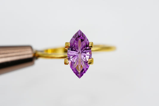 1.7 Carat Fantasy Cut Purple Lab Sapphire