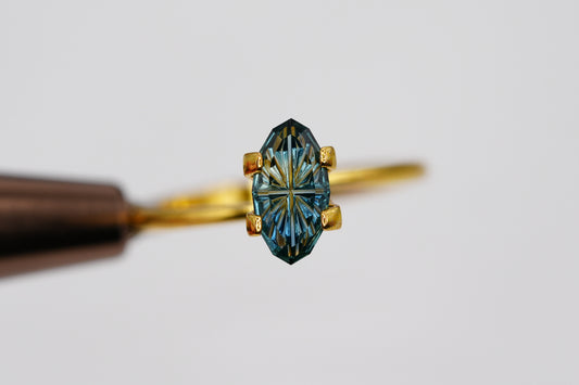 1.06 Carat Fantasy Cut Natural Parti Sapphire