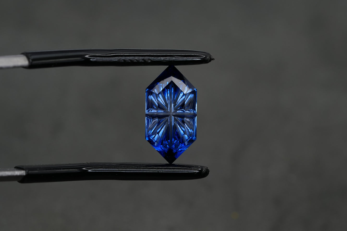 3.19 Carat Fantasy Cut Blue Lab Sapphire