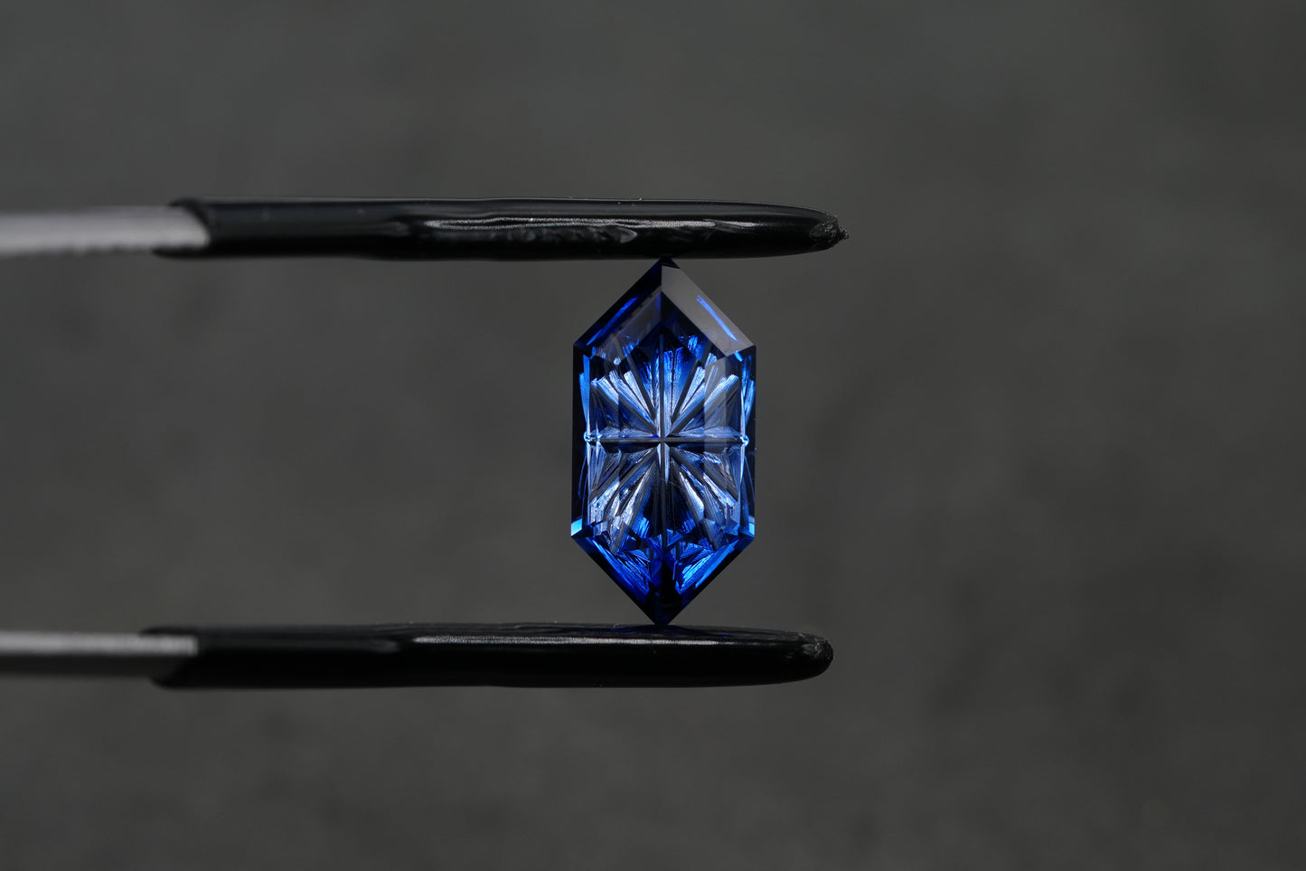 3.04 Carat Fantasy Cut Blue Lab Sapphire