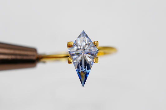 1.65 Carat Fantasy Cut Blue Parti Lab Sapphire