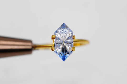 2.31 Carat Fantasy Cut Lab Parti Blue Sapphire
