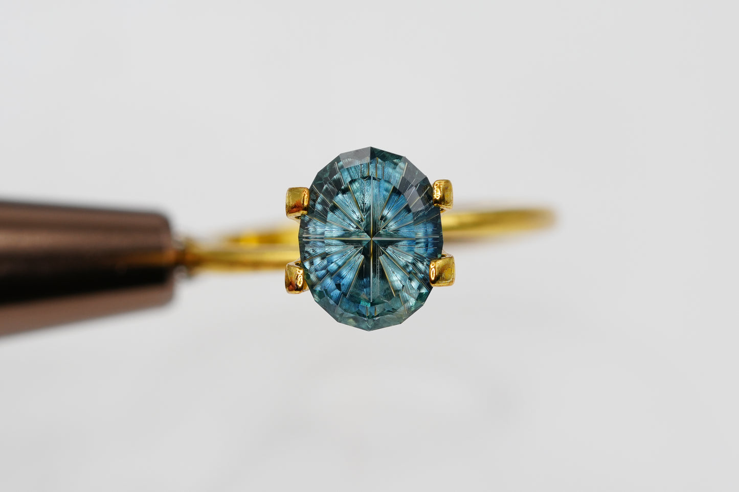 2.38 Carat Fantasy Cut Natural Teal Sapphire