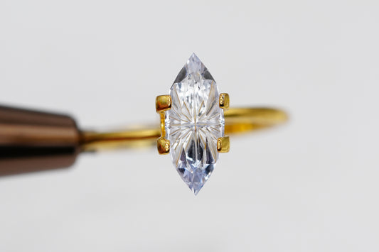 1.5 Carat Fantasy Cut Lab Light Blue Sapphire