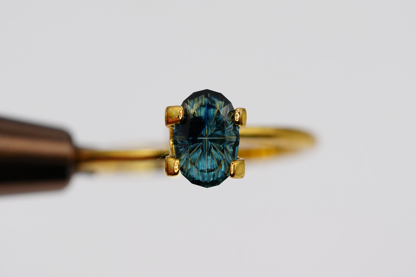 1.14 Carat Fantasy Cut Natural Teal Sapphire