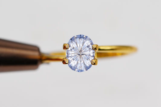 1.13 Carat Fantasy Cut Blue Lab Sapphire