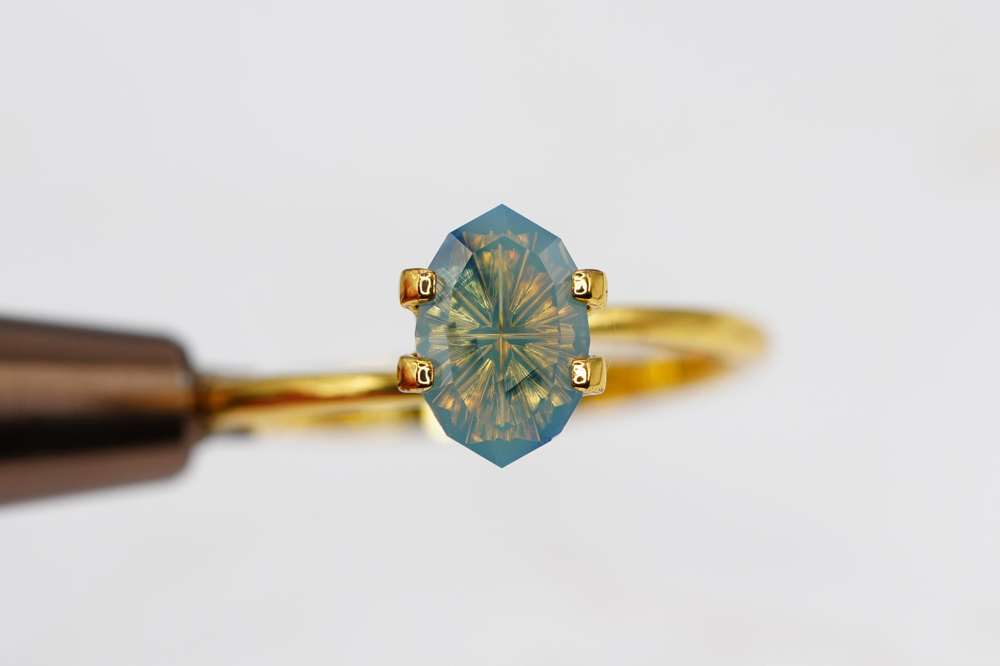 1.23 Carat Fantasy Cut Natural Milky/Opalescent Sapphire