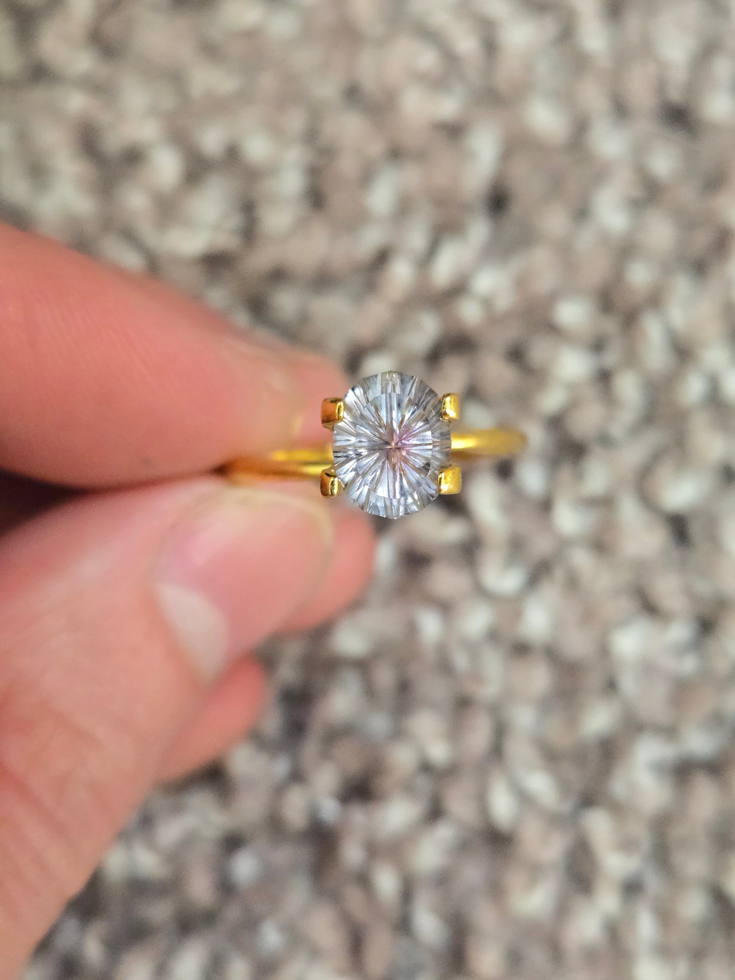 1.4 Carat Fantasy Cut Natural Parti Montana Sapphire