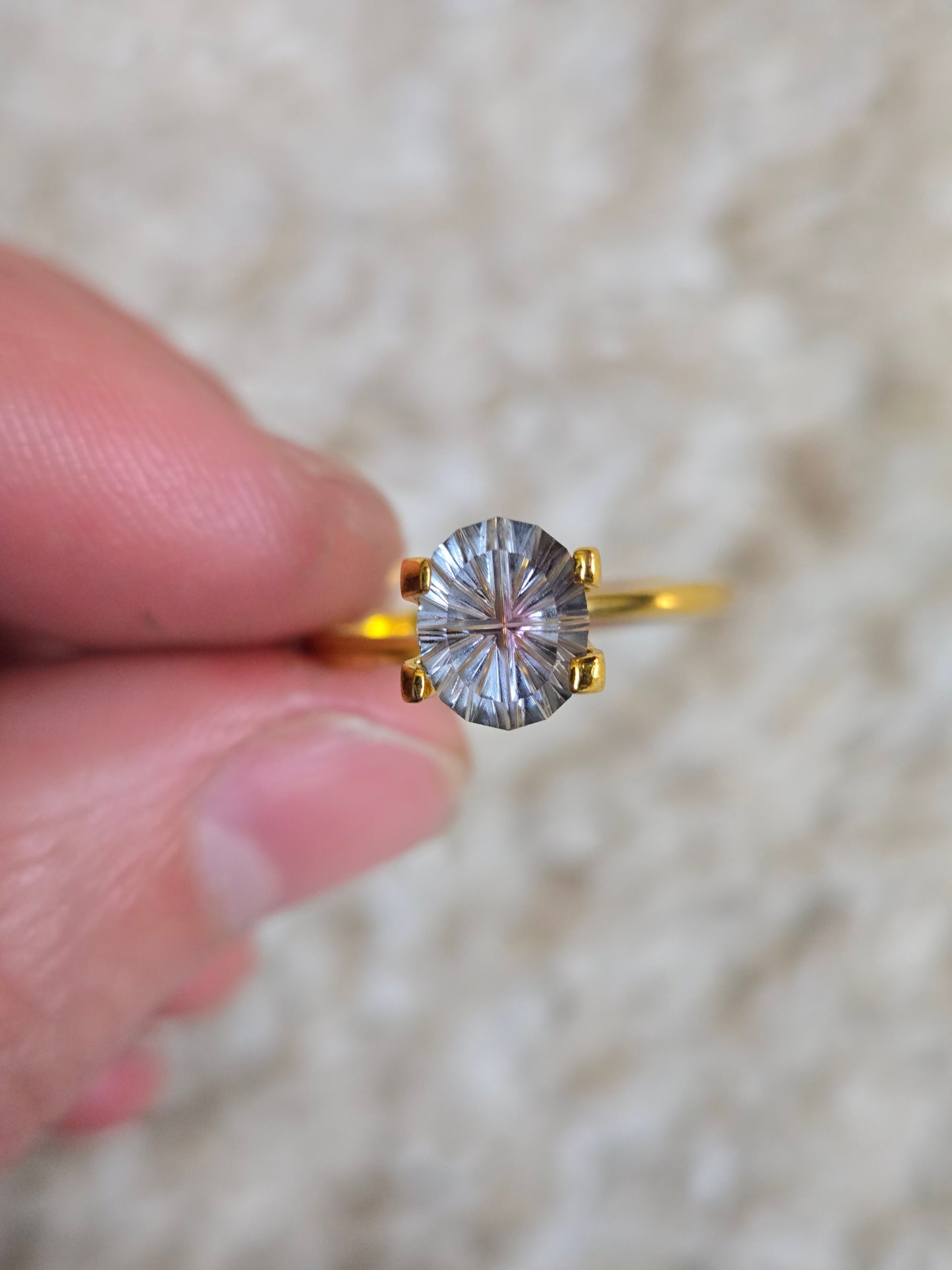1.4 Carat Fantasy Cut Natural Parti Montana Sapphire